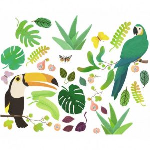 Stickers de fenêtre repositionnables : jungle