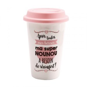 Gobelet hermétique en porcelaine