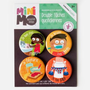 Ensemble d’aimants : double tâches quotidiennes