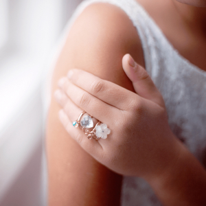 20241105172329541.jpg Set de 4 bagues (papillon+fleur+brillants)