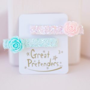 20241105172551321.jpg Set de 2 pinces avec roses vert+rose