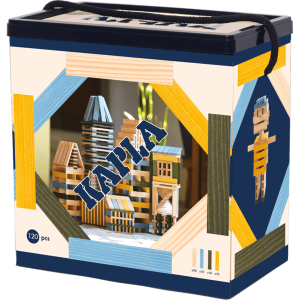 2025040508245469.png Kapla baril bleu clair, jaune, vert (120 pièces)