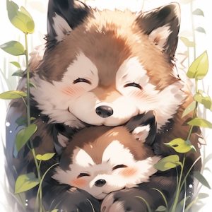 20250505230429210.jpg Affiche Louve et louveteau