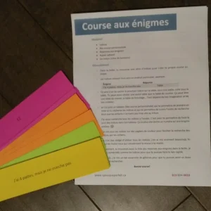 Activité avant-goût - Course aux énigmes