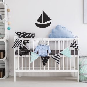 Autocollant mural pour enfant – bateau