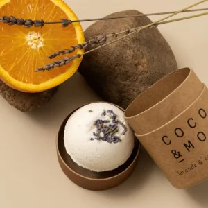 Coco et moi | Bombe de bain - Lavande et orange douce (unité)
