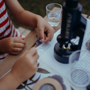 KIDYMICROSCOPE Microscope Portable – Bleu