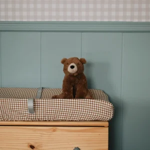 Minika | Housse de matelas à langer - Vichy marron