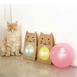 Ratatam | Grand ballon Chat pailleté - 22 cm