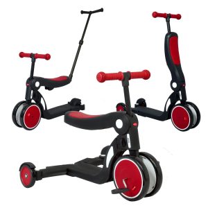 SCOOT-scootizz-haute-red-slide-color-bar-de-poussee-scaled.jpg Draisienne Evolutive 5 en 1 avec Barre de Direction Scootizz – Rouge