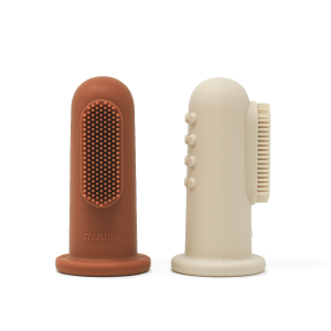 Brosse à Dents de Doigt – Terracotta et Sable