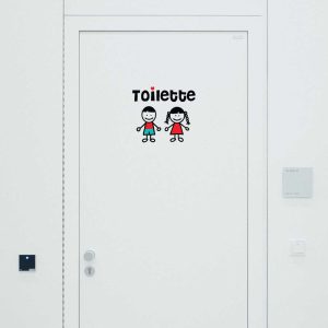 Autocollant porte – toilette, salle de bain