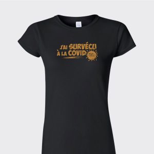 T-shirt J’ai survécu à la Covid – Femme