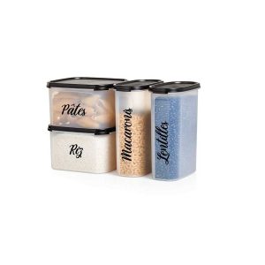 Adhésifs personnalisés pour contenant, tupperware