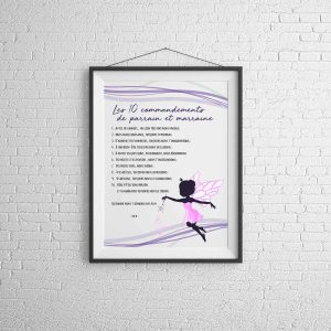 Affichette 10 commandements marraine ou parrain – fichiers à télécharger